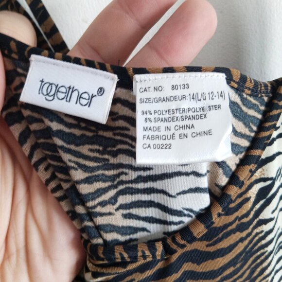 Long tiger stripped dress - Picture 3 of 4